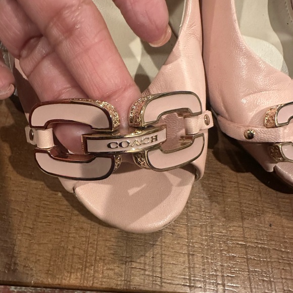 Coach Blush Peep-Toe Heels - Picture 5 of 9